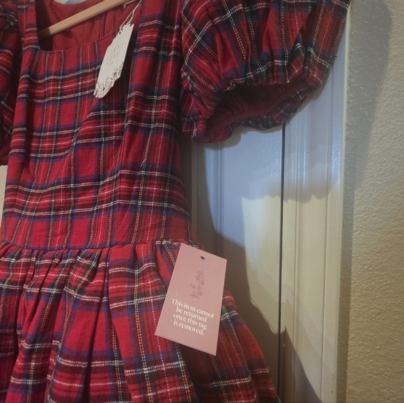 Ivy City Co. NUTCRACKER Plaid Red Women's Dress (10) - Picture 9 of 11